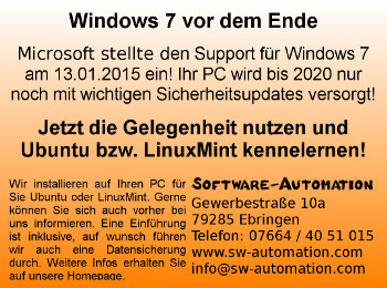 Windows 7 vor dem Ende